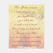 Het gebed van de Heer Fleece Deken (Voorkant)