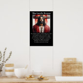 Het gebed van de Heer Jezus Christus Staand Plecht Poster (Keuken)