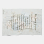 Het gebed van de Heer Keukenhanddoek Blauwe Pastel (Horizontaal)