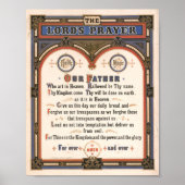 Het gebed van de Heer | Louis Prang & Co. Poster (Voorkant)