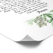 Het gebed van de Heer met Griekenland ~ Matthew 6: Poster (Hoek)