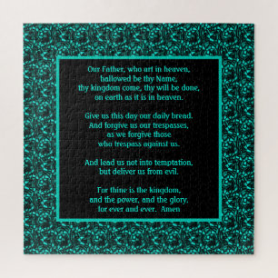 Het gebed van de Heer Onze vader Abstracte grens Legpuzzel