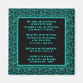 Het gebed van de Heer Onze vader Abstracte grens Magneet (Voorkant)