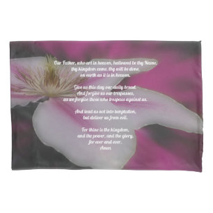 Het gebed van de Heer Onze Vader Clematis  Kussensloop