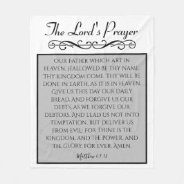 Het gebed van de Heer | Onze Vader KJV Fleece Deken