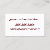 Het gebed van de Heer Onze Vader visitekaartje Contactkaartje (Achterkant)