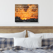 Het gebed van de Heer op een mooie zonsondergang Canvas Afdruk (Insitu (Slaapkamer))