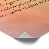 Het gebed van de Heer, Oranje  achtergrond Poster (Hoek)