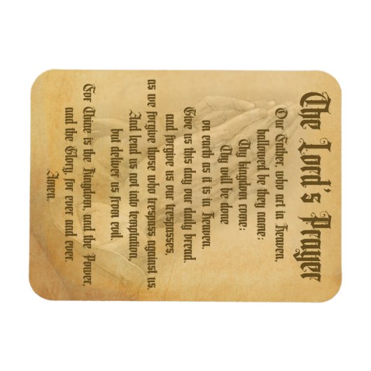 Het Gebed van de Heer (Traditioneel) Magneet (Horizontaal)