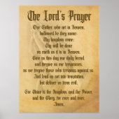 Het Gebed van de Heer (Traditioneel) Poster (Voorkant)