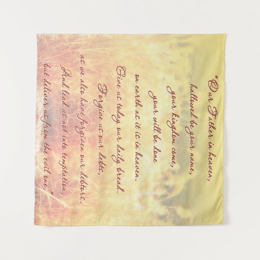 Het gebed van de Heer Wandkleed (Voorkant (horizontaal))