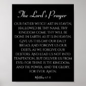 Het gebed van de Heer - Zwarte print (Voorkant)