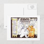 Het Gebed van de kerstman Feestdagenkaart (Voorkant / Achterkant)