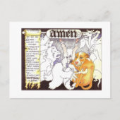 Het Gebed van de kerstman Feestdagenkaart (Voorkant)