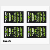 Het gebed van de krijger...Lyme Rechthoekige Sticker (Vel)