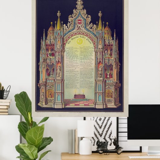 Het gebed van de Masons Lord [1892] Poster (Thuiskantoor)