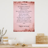 Het gebed van de militaire vrouw poster (Keuken)