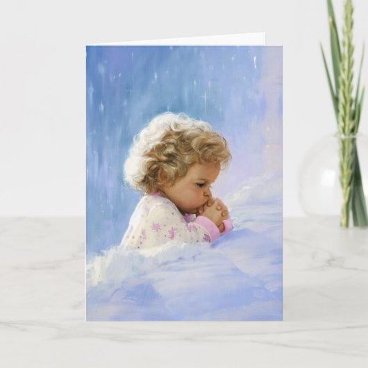 Het Gebed van de schemering Feestdagen Kaart (Voorkant)