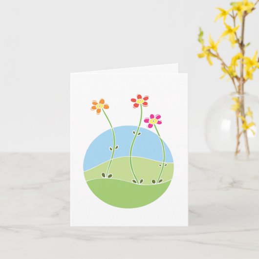 Het Gebed van de sereniteit Kaart (Gele Bloem)