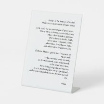 Het gebed van de vrede door Franciscus van Assisi