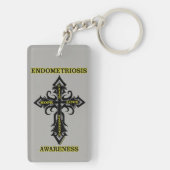 Het gebed van de vrouw...Endometriose Sleutelhanger (achterkant)