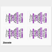 Het gebed van de Warrior Fibro Rechthoekige Sticker (Vel)