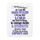 Het gebed van de Warrior... Lupus Magneet (Verticaal)