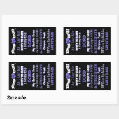 Het gebed van de Warrior... Lupus Rechthoekige Sticker (Vel)