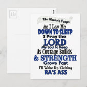 Het gebed van de Warrior...RA Briefkaart (Voorkant / Achterkant)