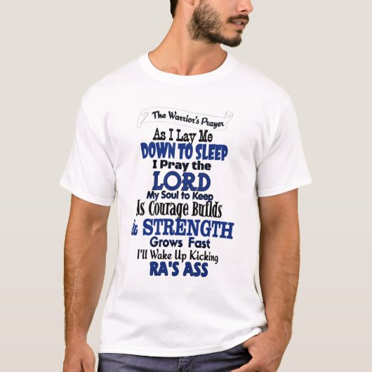 Het gebed van de Warrior...RA T-shirt (Voorkant)