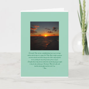 Het gebed van een dokter kaart