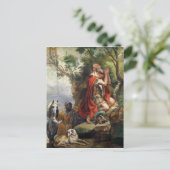 Het gebed van Gideon, cartoon voor tapijten Briefkaart (Staand voorkant)