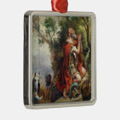 Het gebed van Gideon, cartoon voor tapijten Metalen Ornament (Rechts)