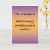 Het gebed van Jabez Wenskaart Kaart (Gele Bloem)