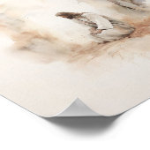 Het gebed van Jezus - de moderne Waterverf Christe Poster (Hoek)