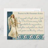 Het gebed van Religieuze  Guardian Angel Briefkaart (Voorkant / Achterkant)