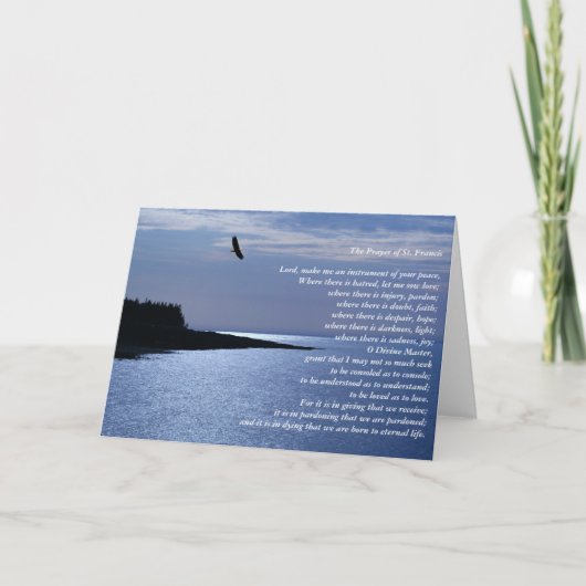 Het gebed van St. Francis Kaart (Voorkant)