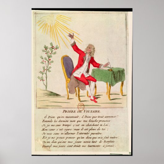 Het gebed van Voltaire Poster (Voorkant)