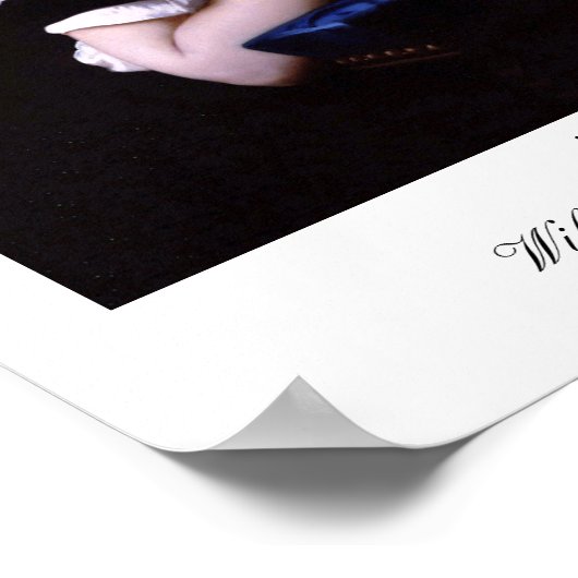 Het gebed van William-Adolphe Bouguereau Poster (Hoek)