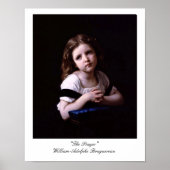 Het gebed van William-Adolphe Bouguereau Poster (Voorkant)