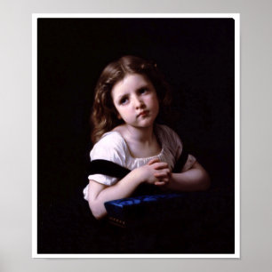 Het gebed van WIlliam-Adolphe Bouguereau Poster