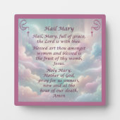 Het gebedsgebed van Maria op een plaquette Fotoplaat (Voorkant)