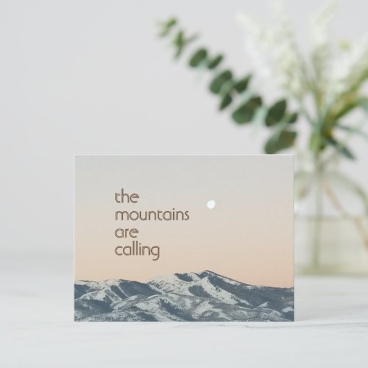 Het gebergte noemt het Photo Briefkaart (Staand voorkant)