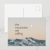 Het gebergte noemt het Photo Briefkaart (Voorkant / Achterkant)