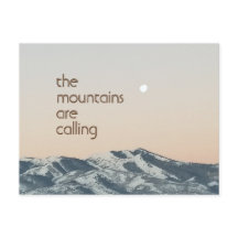 Het gebergte noemt het Photo Briefkaart