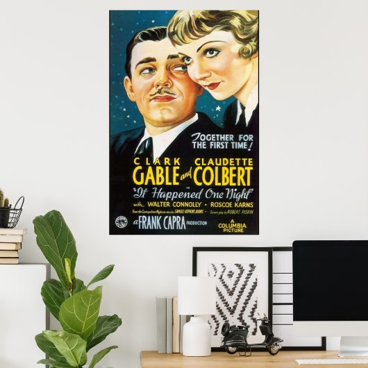 Het gebeurde één nacht poster (Thuiskantoor)