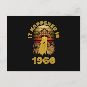 Het gebeurde in 1960 UFO Alien Briefkaart