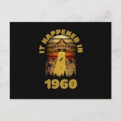 Het gebeurde in 1960 UFO Alien Briefkaart (Voorkant)
