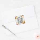 Het Gebeurde Vierkante Sticker (Envelop)