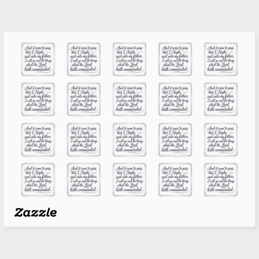 : Het Gebeurde Vierkante Sticker (Vel)